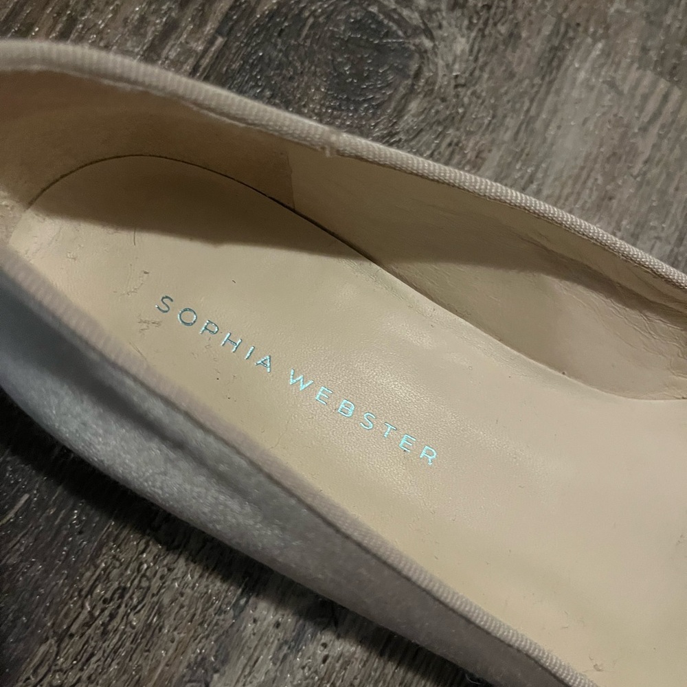 Sophia Webster Satin Bibi Flats - Picture 2 of 6